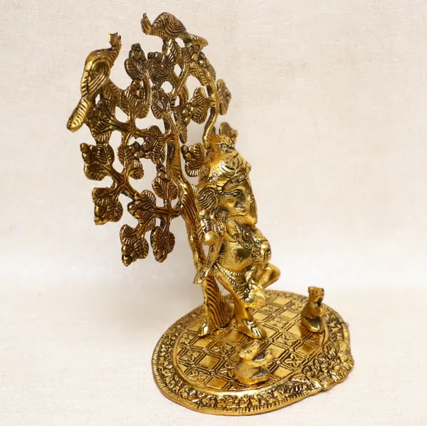 Golden_Metal_Ganesh_Dancing_Statue_Ganpati_Sitting_Under_Tree_Idol_For_Home_Office_And_Gifts_Decorative_Showpiece