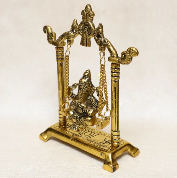 Golden_Metal_Ganesh_Swing_Jhula_For_Home_And_Office_Gift_Item_Decorative_Showpiece