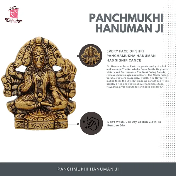 Multicolor_Panchmukhi_Hanuman_Ji_Murti_/_Bajrangbali_Murti_Gift_Article_Decorative_Showpiece