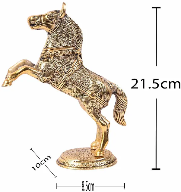 Golden_Metal_Horse_Statue_Decorative_Showpiece