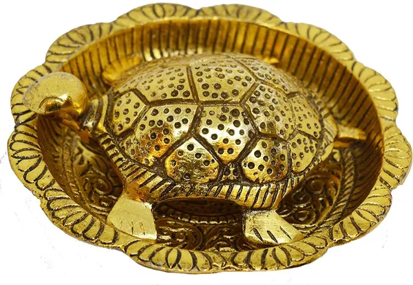 Golden_Metal_Tortoise_Plate_Metal_Decorative_Showpiece