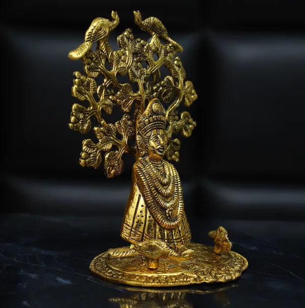 Golden_Metal_Khatu_Shyam_Ji_Murti_Sitting_Under_Tree_Decorative_Showpiece