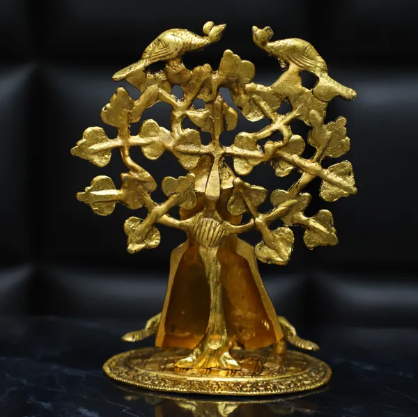 Golden_Metal_Khatu_Shyam_Ji_Murti_Sitting_Under_Tree_Decorative_Showpiece