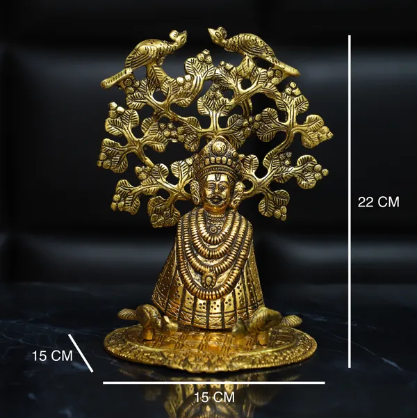 Golden_Metal_Khatu_Shyam_Ji_Murti_Sitting_Under_Tree_Decorative_Showpiece