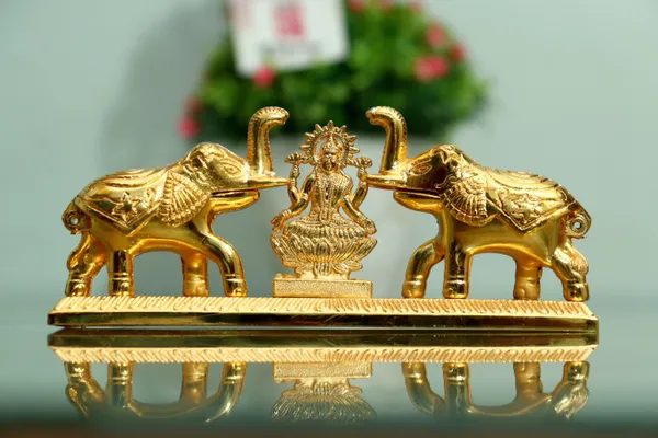 Golden_Metal__Elephant_Pair_With_Laxmi_Chandan_Roli_Pair_Kumkum_Box_For_Gift_And_Pooja_Purpose_Decorative_Showpiece