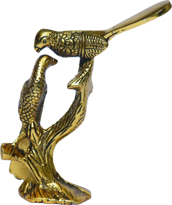 Golden_Metal_Metal_Pair_Of_Love_Birds_Decorative_Showpiece