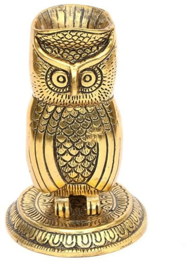 Golden_Metal_Owl_For_Good_Luck_Vastu_Item_With_Pen_Stand_For_Home_And_Office_Decorative_Showpiece