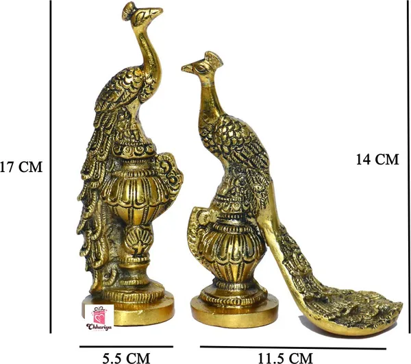 Golden_Metal_Pair_Of_Kissing_Peacock_Love_Birds_Decorative_Showpiece