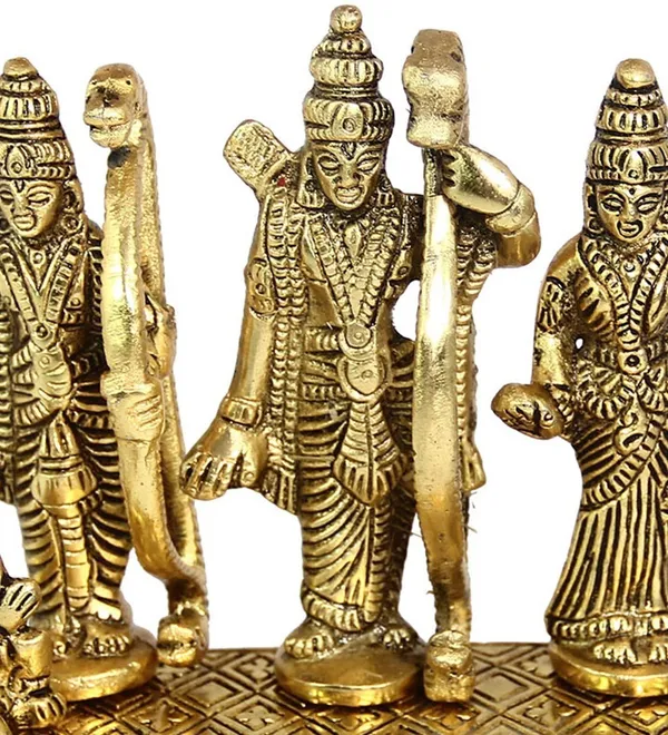 Golden_Metal_Shri_Ram_Darbar_With_Hanuman_Ji_Decorative_Showpiece