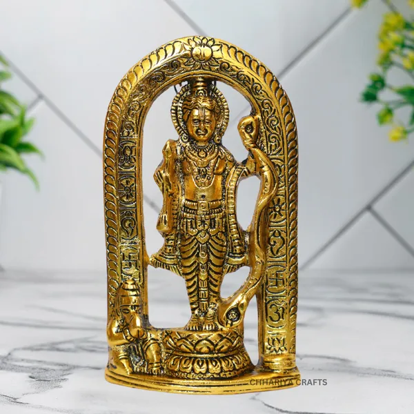 Golden_Metal_Ram_Lalla_Idol_Murti_In_Ayodhya_Mandir_With_Hanuman_Ji_For_Home_And_Office_Decorative_Showpiece