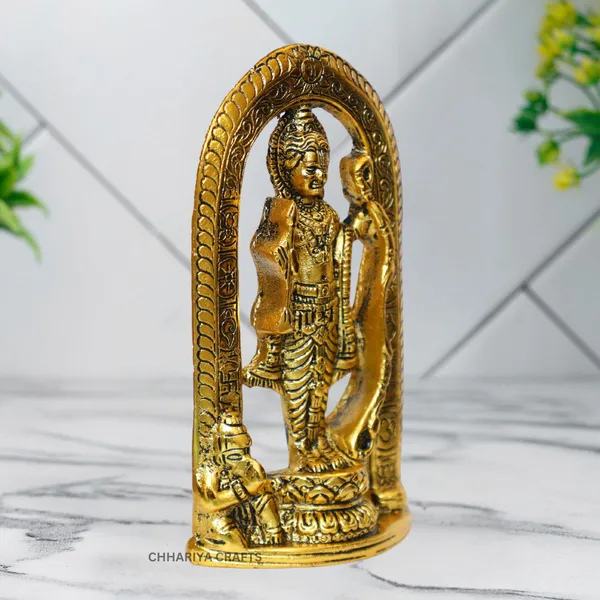 Golden_Metal_Ram_Lalla_Idol_Murti_In_Ayodhya_Mandir_With_Hanuman_Ji_For_Home_And_Office_Decorative_Showpiece