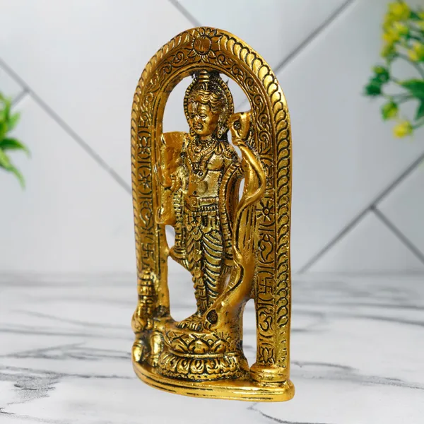 Golden_Metal_Ram_Lalla_Idol_Murti_In_Ayodhya_Mandir_With_Hanuman_Ji_For_Home_And_Office_Decorative_Showpiece