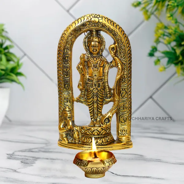 Golden_Metal_Ram_Lalla_Idol_Ayodya_Mandir_Murti_With_Diya_For_Home_Office_Decor_Decorative_Showpiece
