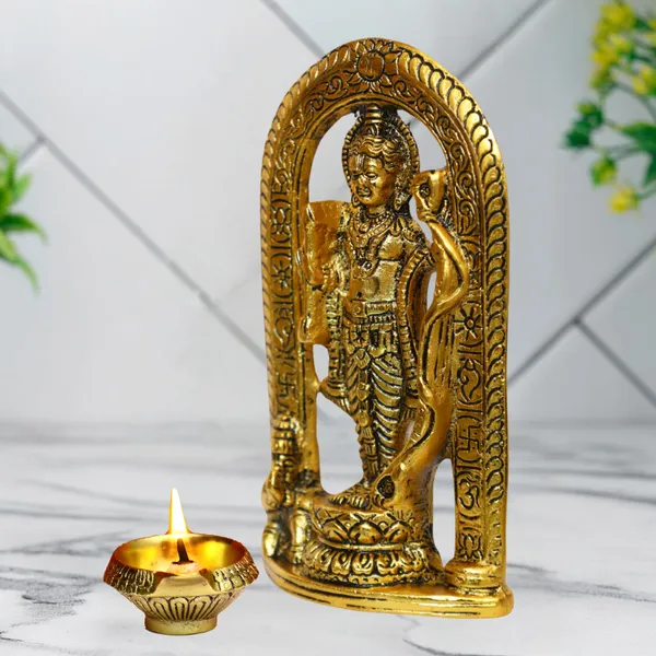 Golden_Metal_Ram_Lalla_Idol_Ayodya_Mandir_Murti_With_Diya_For_Home_Office_Decor_Decorative_Showpiece