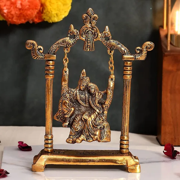 Golden_Metal_Radha_Krishna_Jhula_For_Home_And_Office_Decorative_Showpiece