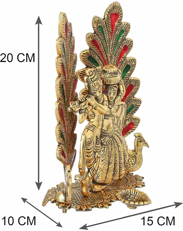 Golden_Metal_Radha_Krishna_Idol_Statue_With_Diya_Peacock_Design_Decorative_Showpiece