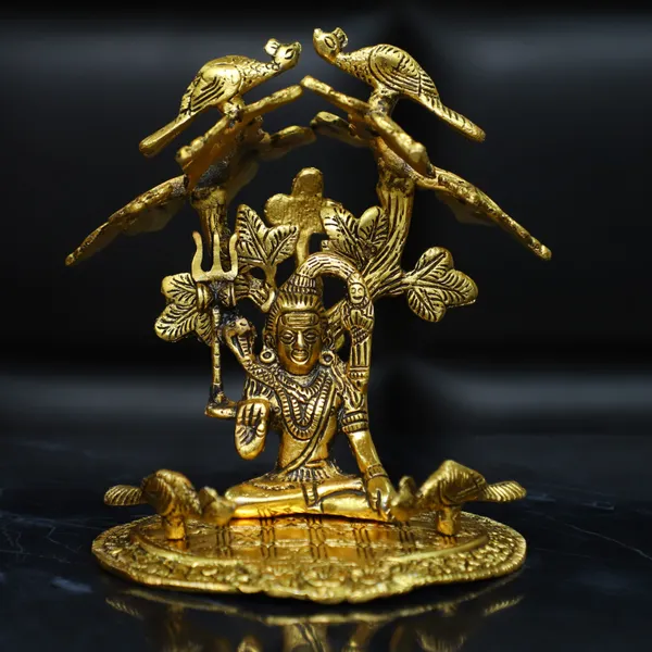 Golden_Metal__Shiva_Idol_Mahadev_Shiv_Ji_Statue_Sitting_Under_Tree_Decorative_Showpiece