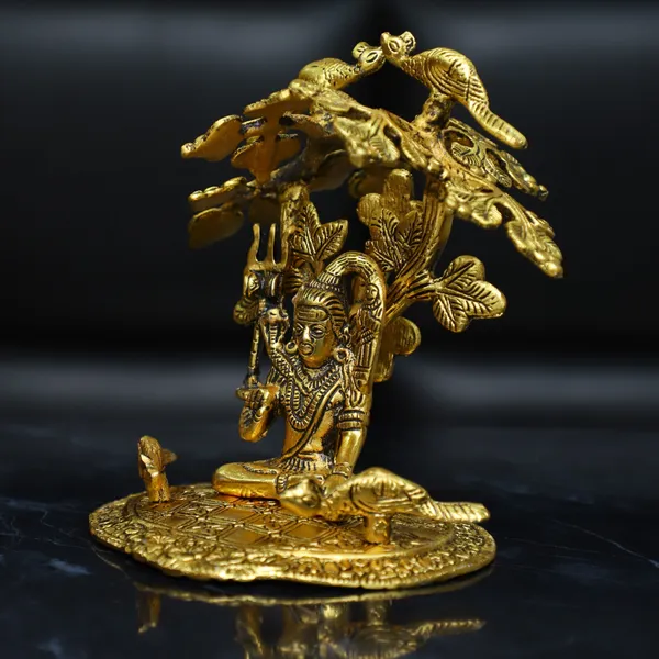 Golden_Metal__Shiva_Idol_Mahadev_Shiv_Ji_Statue_Sitting_Under_Tree_Decorative_Showpiece