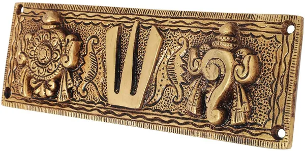 Golden_Metal_Tirupati_Balaji_Shankh_Chakra_Tilak_For_Home_&_Office_Decorative_Showpiece