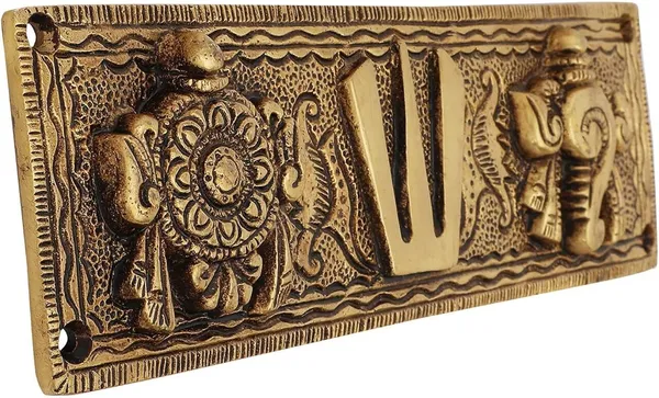 Golden_Metal_Tirupati_Balaji_Shankh_Chakra_Tilak_For_Home_&_Office_Decorative_Showpiece