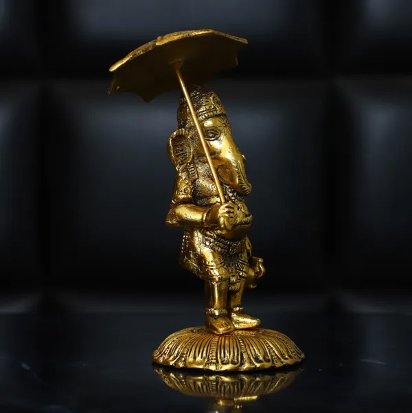 Golden_Metal_Ganesh_Idol_With_Kuber_Diya_For_Home_And_Office_Decorative_Showpiece