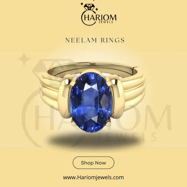 Neelam_Blue_Sapphire_Gold_Created_Plated_Panchdhatu_Adjustable_Neelam_Ring_For_Men_&_Women_From_4.25_Ratti_to_20.25_Ratti