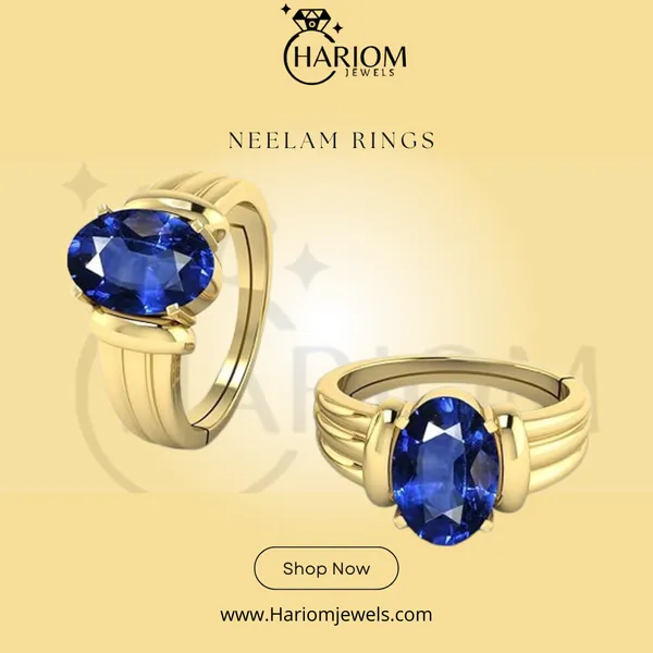 Neelam_Blue_Sapphire_Gold_Created_Plated_Panchdhatu_Adjustable_Neelam_Ring_For_Men_&_Women_From_4.25_Ratti_to_20.25_Ratti