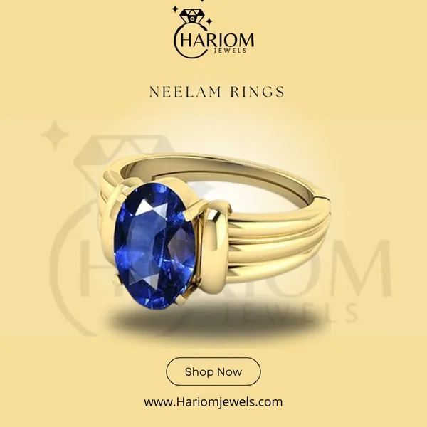 Neelam_Blue_Sapphire_Gold_Created_Plated_Panchdhatu_Adjustable_Neelam_Ring_For_Men_&_Women_From_4.25_Ratti_to_20.25_Ratti