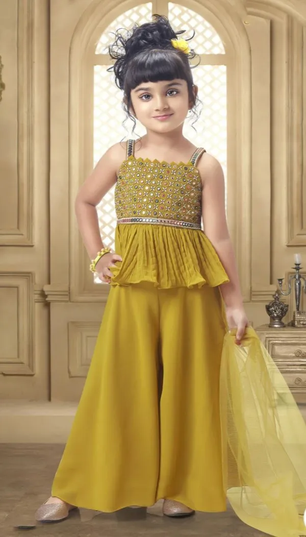Yellow_Georgett_Kurti_Plazza_And_Duppata_Set