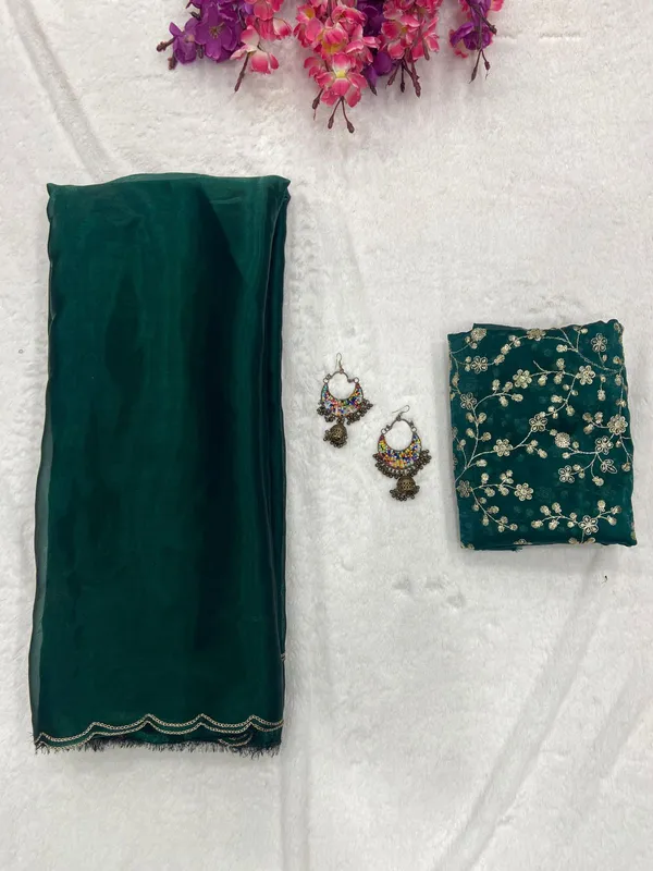 Green_Soft_Jimmy_Choo_Embroidered_Saree_For_Women