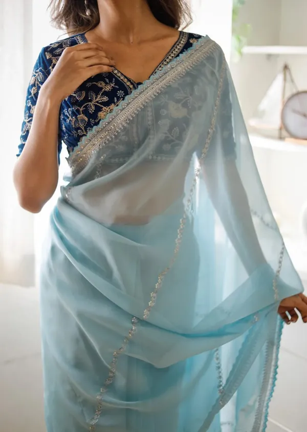 Light_Blue_Khadi_Organza_Embroidered_Saree_For_Women