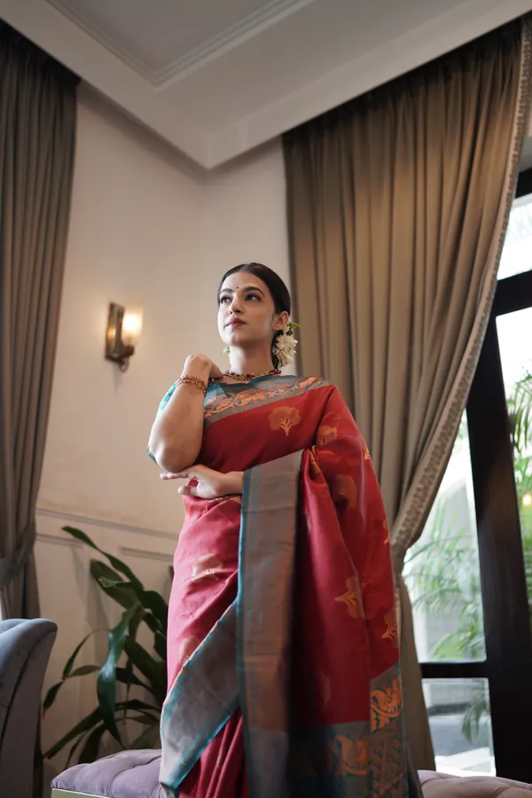 Maroon_Kanjivaram_Silk_Saree_For_Women