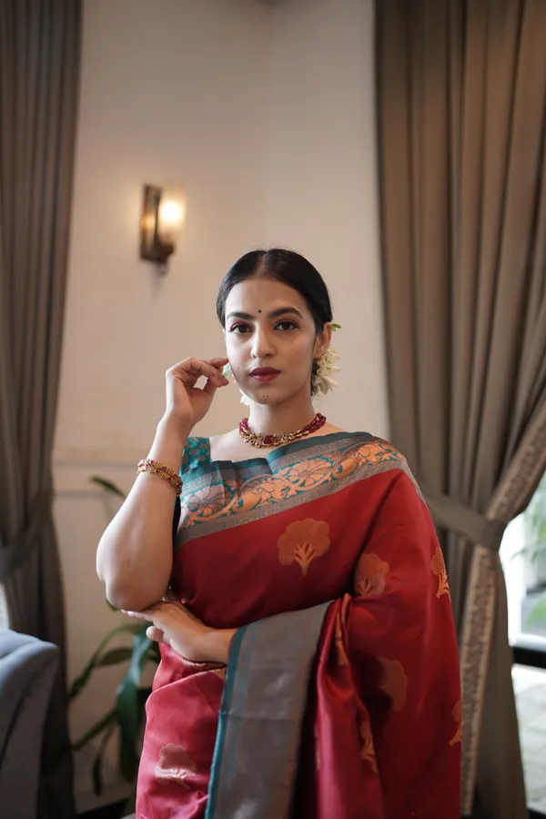 Maroon_Kanjivaram_Silk_Saree_For_Women