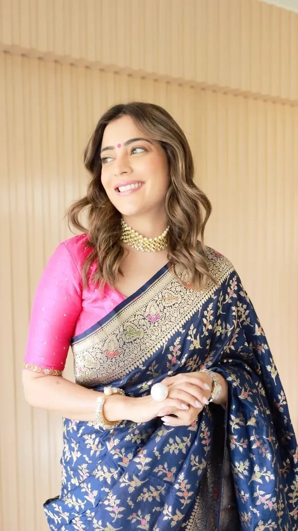 Blue_Pure_Banarasi_Saree_For_Women