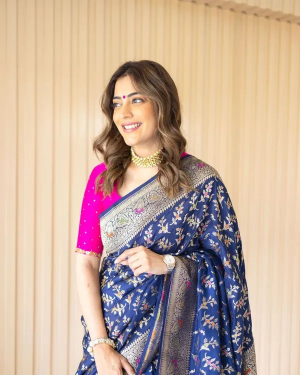 Blue_Pure_Banarasi_Saree_For_Women