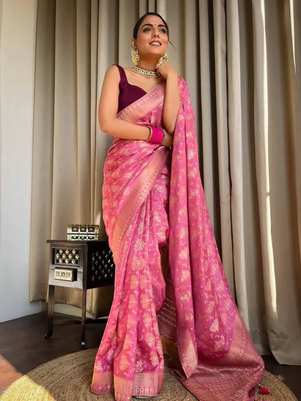 Pink_Pure_Banarasi_Saree_For_Women