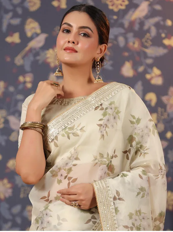 Aria_Off-White_Floral_Printed_Organza_Saree_For_Women