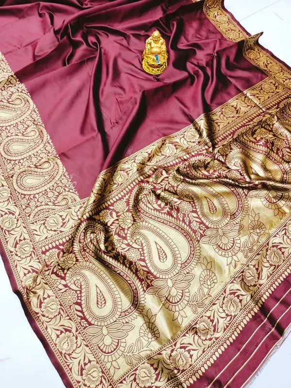Brown_Embellished_Banarasi_Jacquard_Saree_(Brown)_For_Women