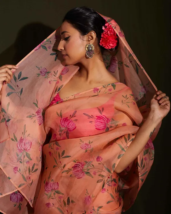 Rumi_Peach_Organza_Silk_Saree_For_Women