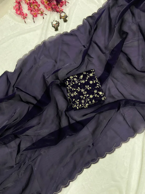 Purple_Soft_Jimmy_Choo_Embroidered_Saree_For_Women
