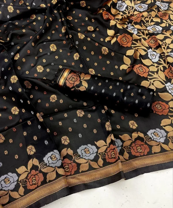 Black_Embellished_Banarasi_Jacquard_Saree_(Black)_For_Women