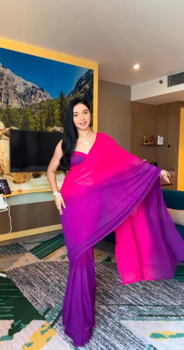 Pink_And_Purple_Trendy_1-Minute_Ready_To_Wear_Georgette_Saree_For_Women