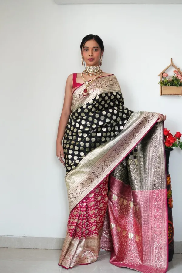 Banarasi_Ready_To_Wear_1-_Minute_Black_Saree_For_Women
