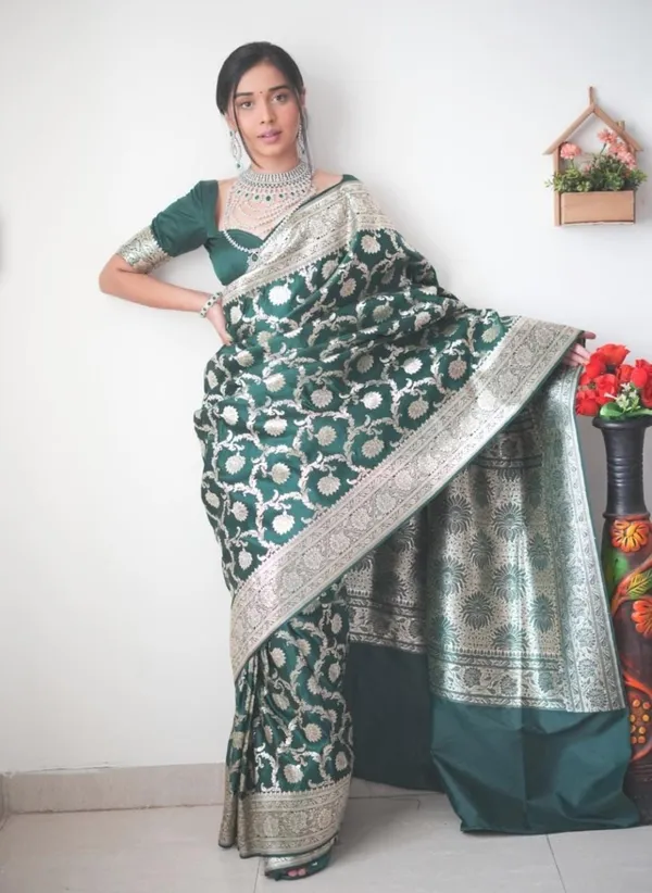 Green_1-Minute_Ready_To_Wear_Saree_For_Women