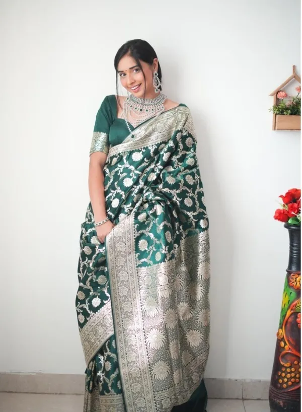 Green_1-Minute_Ready_To_Wear_Saree_For_Women