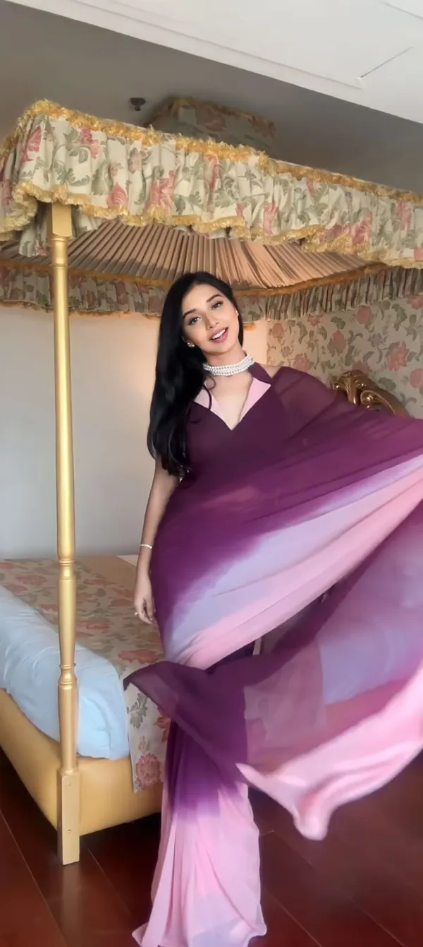 Purple_1-Minute_Ready_To_Wear_Georgette_Saree_For_Women