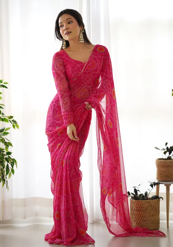 Pink_1-Minute_Ready_To_Wear_Georgette_Saree_For_Women