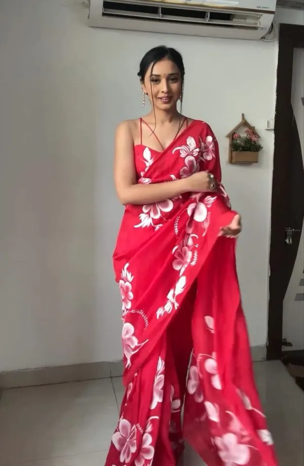 Red_1-Minute_Ready_To_Wear_Georgette_Saree_For_Women