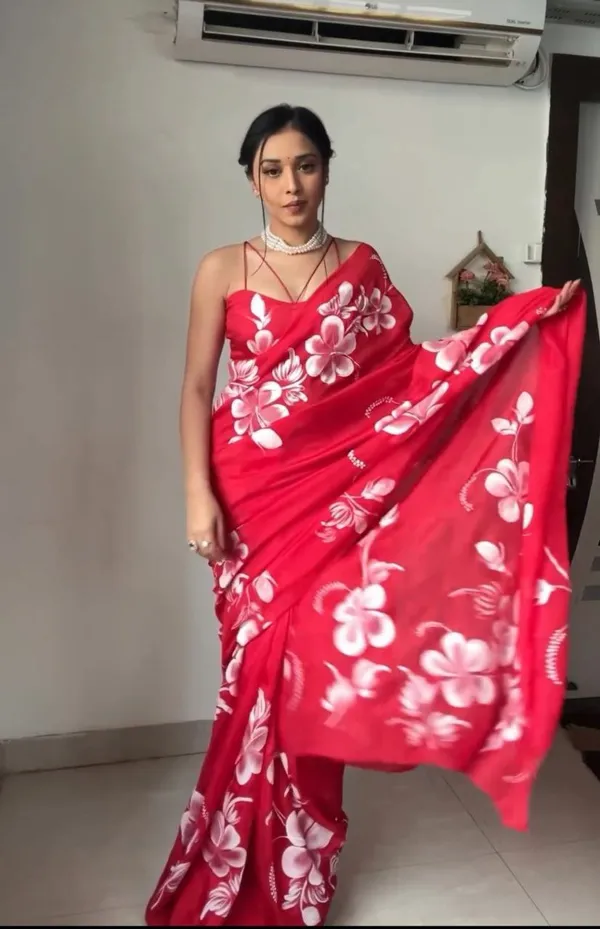 Red_1-Minute_Ready_To_Wear_Georgette_Saree_For_Women