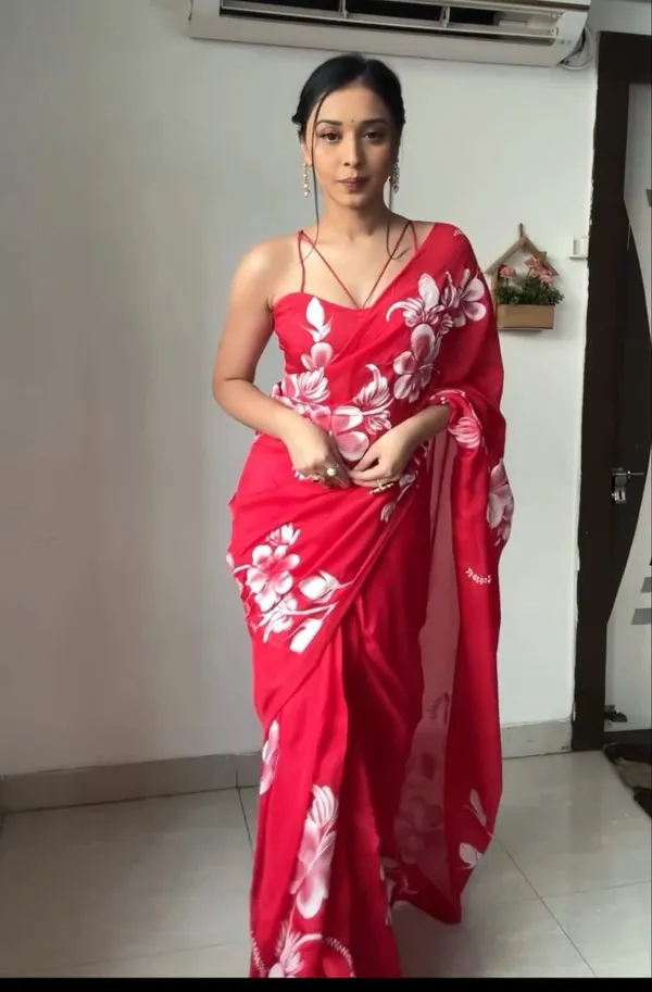 Red_1-Minute_Ready_To_Wear_Georgette_Saree_For_Women